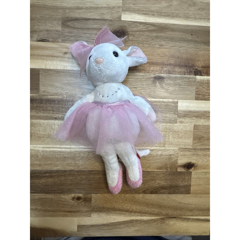 PETUNIA the Plush BALLERINA MOUSE Stuffed Animal -‎ by Douglas Cuddle Toys